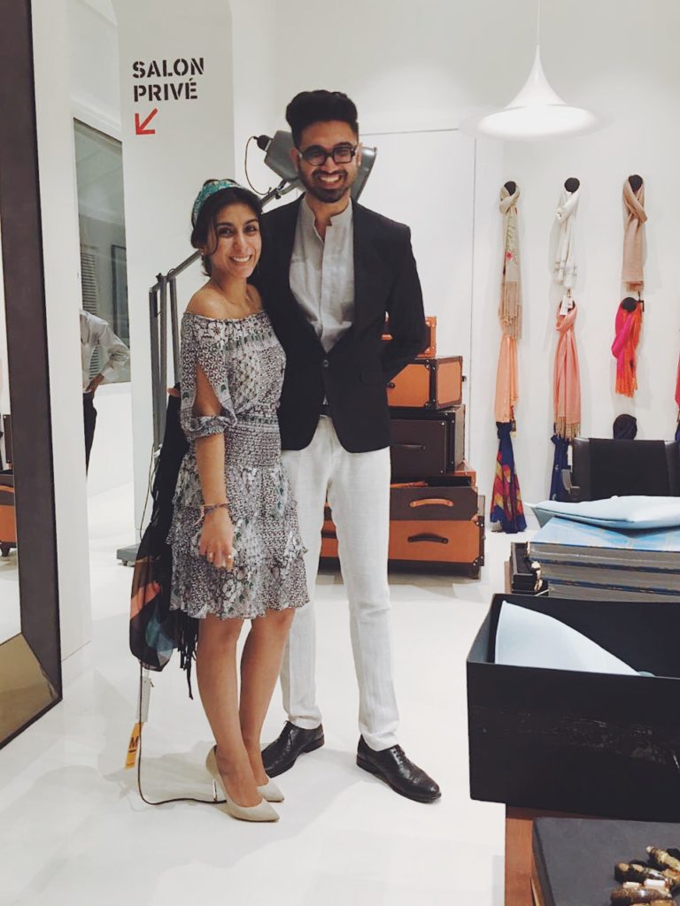 Fashion Blogger Shloka Narang from The Silk Sneaker with Designer Shivan & Naresh