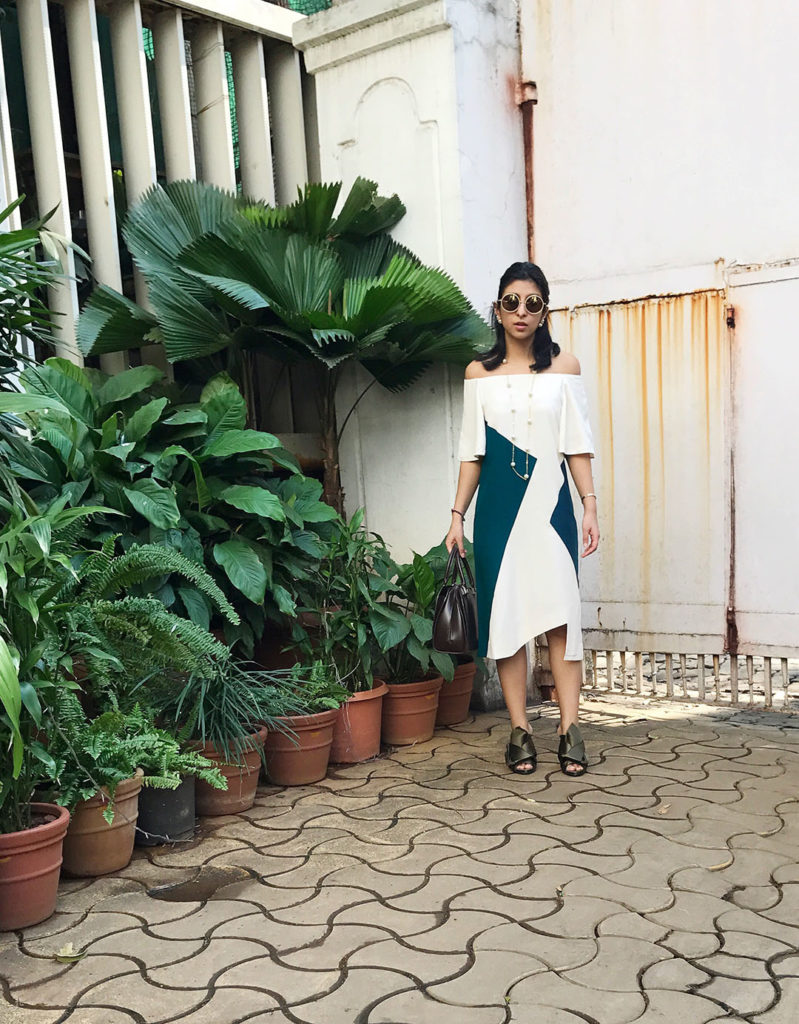 Fashion blogger Shloka Narang of The Silk Sneaker showcases Veda Raheja Dress