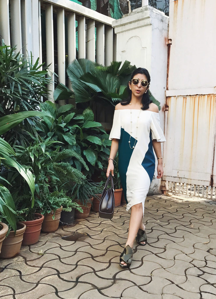 Fashion blogger Shloka Narang of The Silk Sneaker showcases Veda Raheja Dress