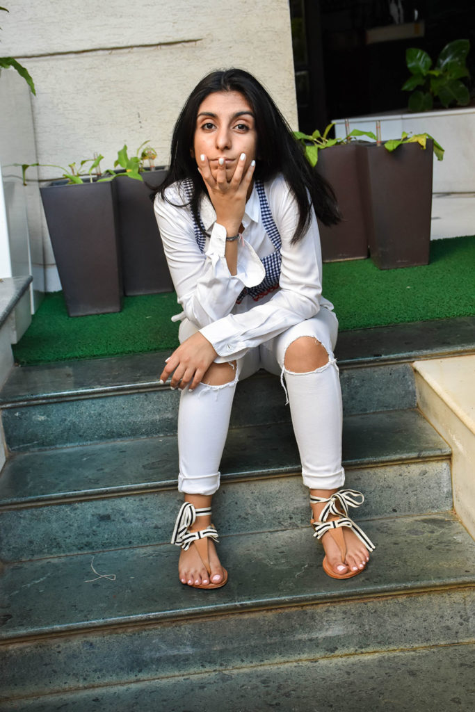 Fashion blogger Shloka Narang of The Silk Sneaker styles Rahul Mishra Spring Summer 2017 collection