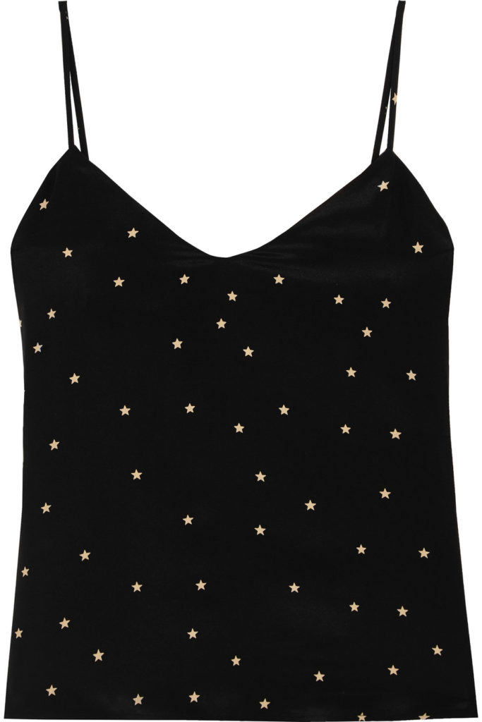Fashion Blogger Shloka Narang showcases micro trend star pattern featuring L'agence cami