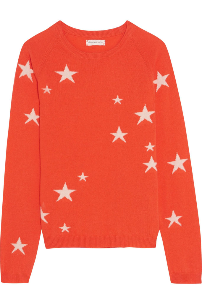 Fashion Blogger Shloka Narang showcases micro trend star pattern featuring Chinti and Parker Sweater