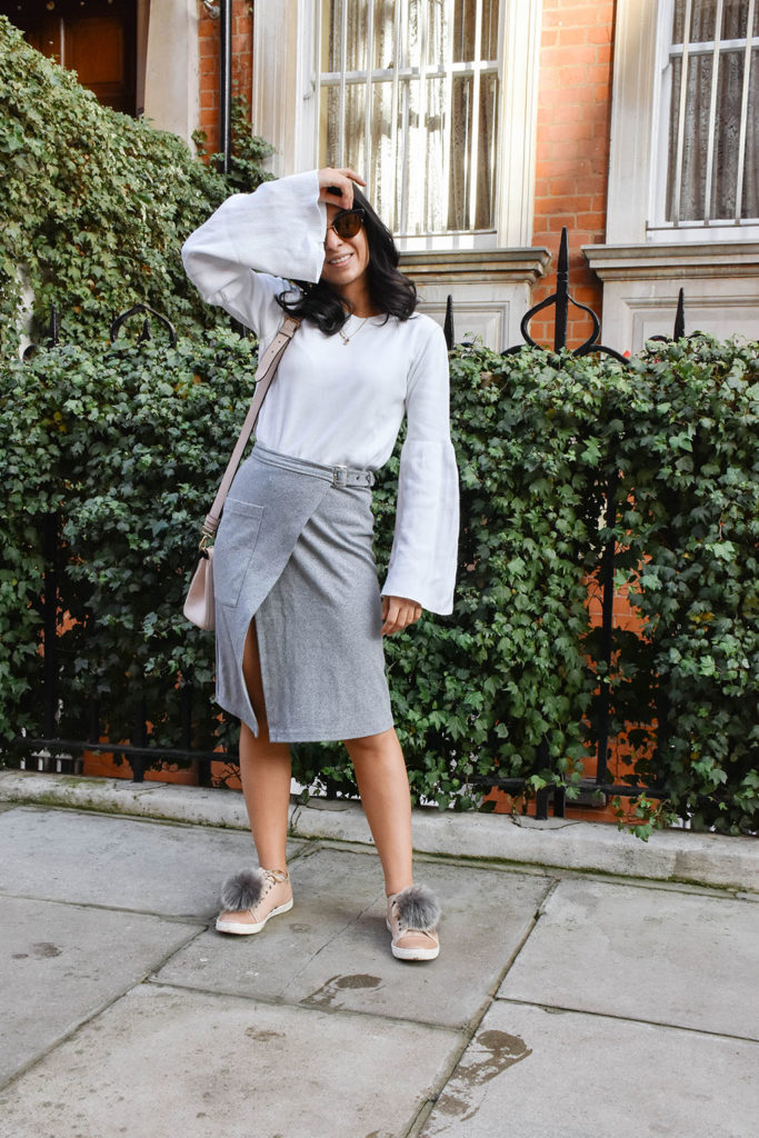 Fashion blogger Shloka Narang of The Silk Sneaker showcases how to style statement sleeves for now and spring 2017