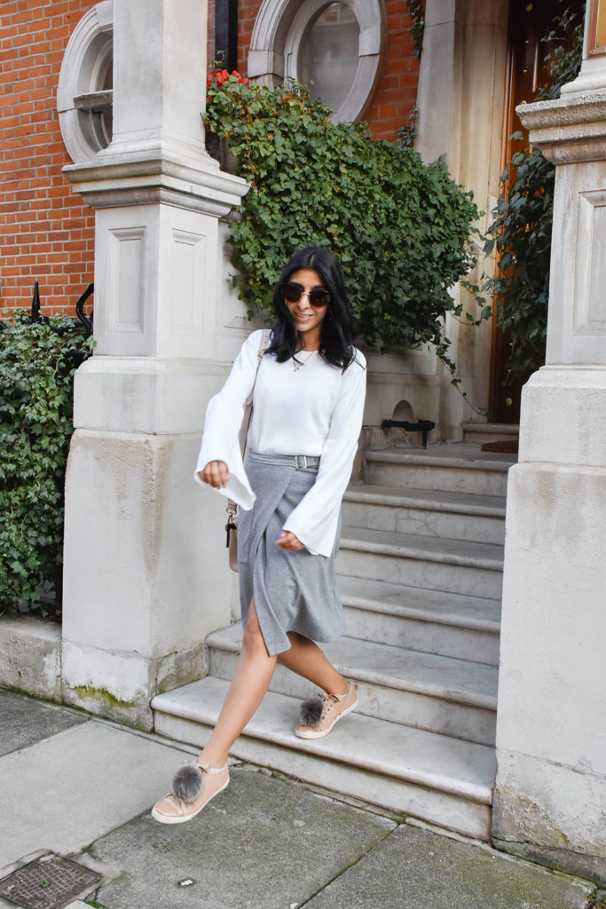 Fashion blogger Shloka Narang of The Silk Sneaker showcases how to style statement sleeves for now and spring 2017