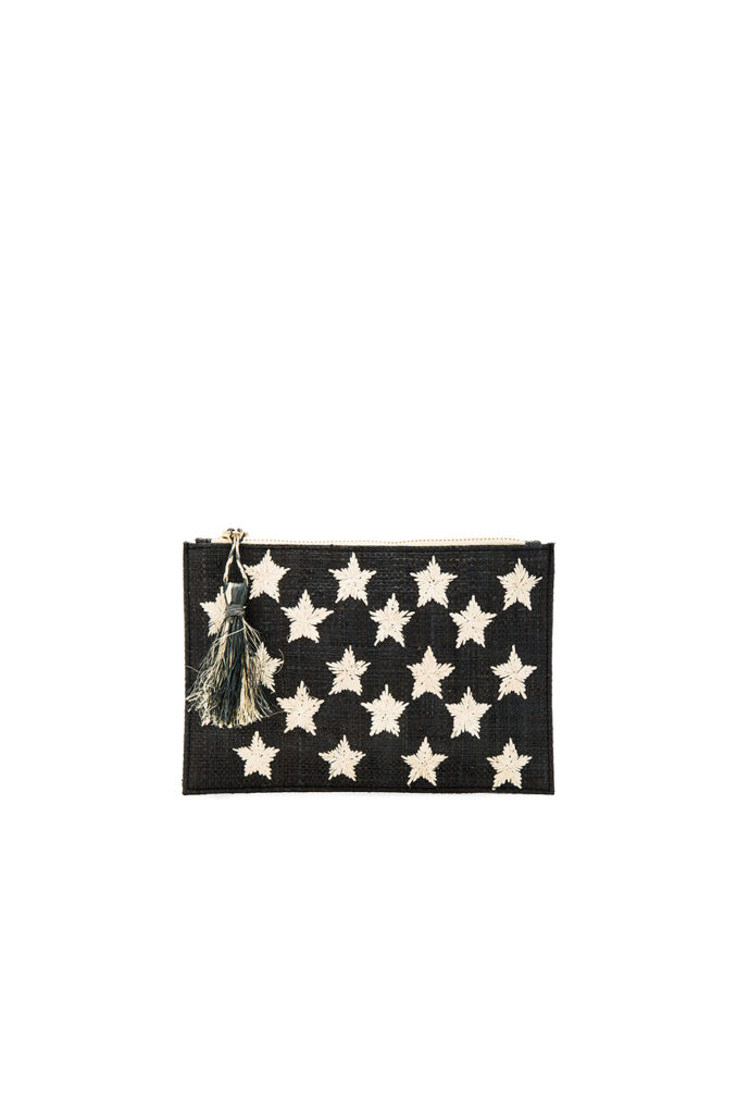 Fashion Blogger Shloka Narang showcases micro trend star pattern featuring Kayu clutch