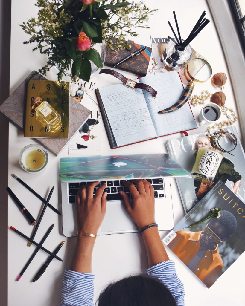 Fashion blogger Shloka Narang showcases her productivity tips for an organised workday