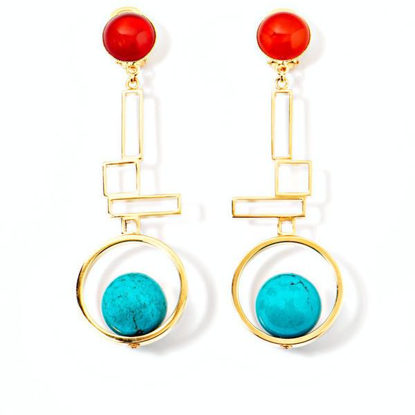 Fashion blogger Shloka Narang showcases the best statement earrings for her latest trend report featuring Mango, Topshop, Kenneth Lane and Free People and more