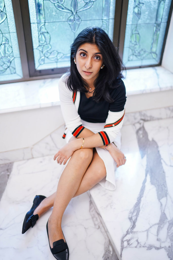 Fashion Blogger Shloka Narang of The Silk Sneaker showcases how to style your favourite cardigan for spring