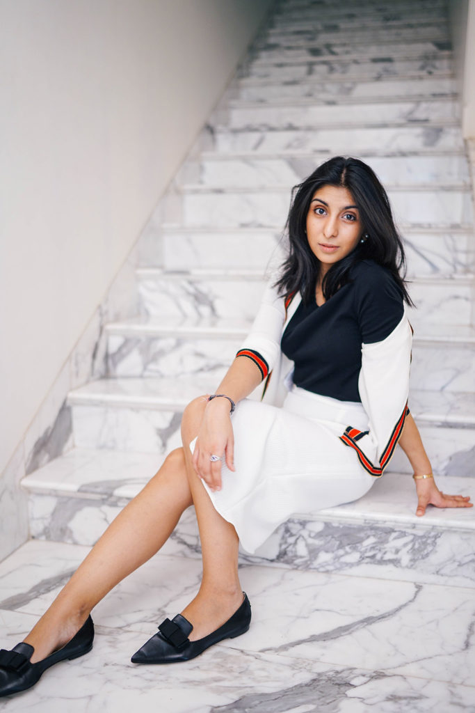 Fashion Blogger Shloka Narang of The Silk Sneaker showcases how to style your favourite cardigan for spring