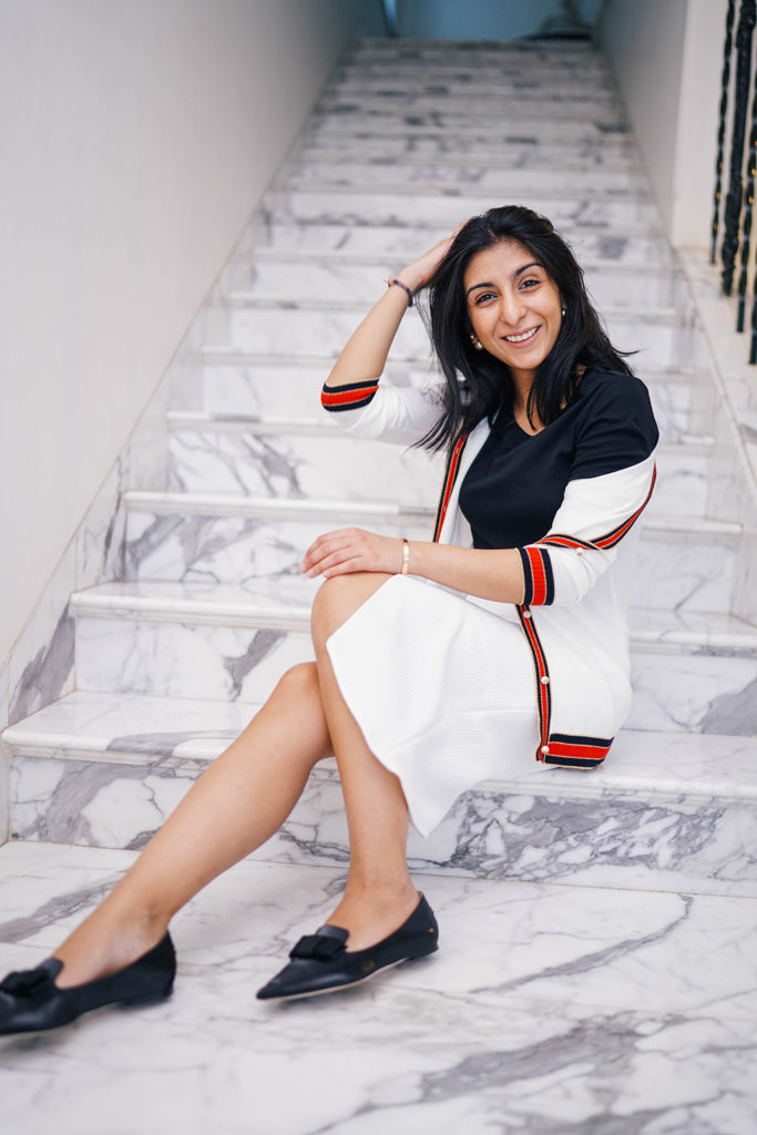 Fashion Blogger Shloka Narang of The Silk Sneaker showcases how to style your favourite cardigan for spring