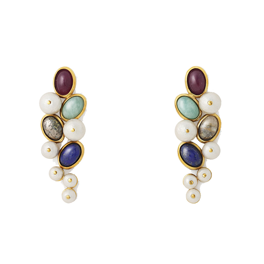 Fashion blogger Shloka Narang showcases the best statement earrings for her latest trend report featuring Mango, Topshop, Kenneth Lane and Free People and more