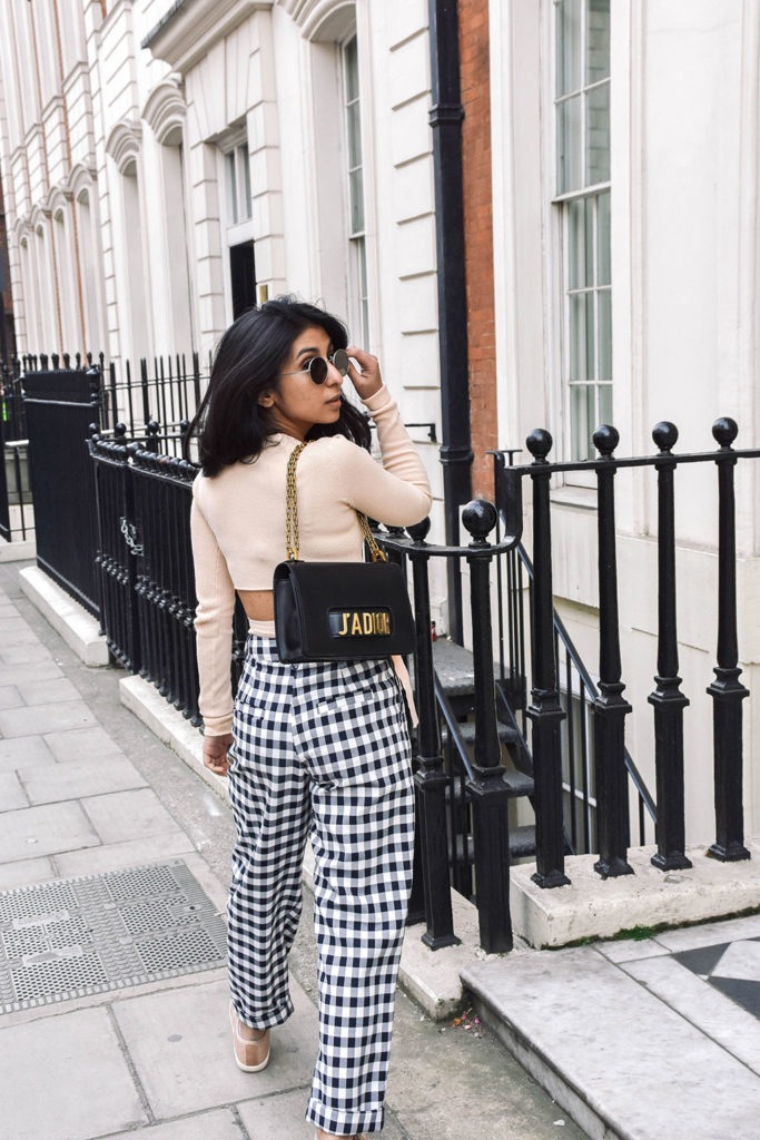 Fashion blogger Shloka Narang of The Silk Sneaker showcases how to wear gingham this season in her three part series on how to style gingham