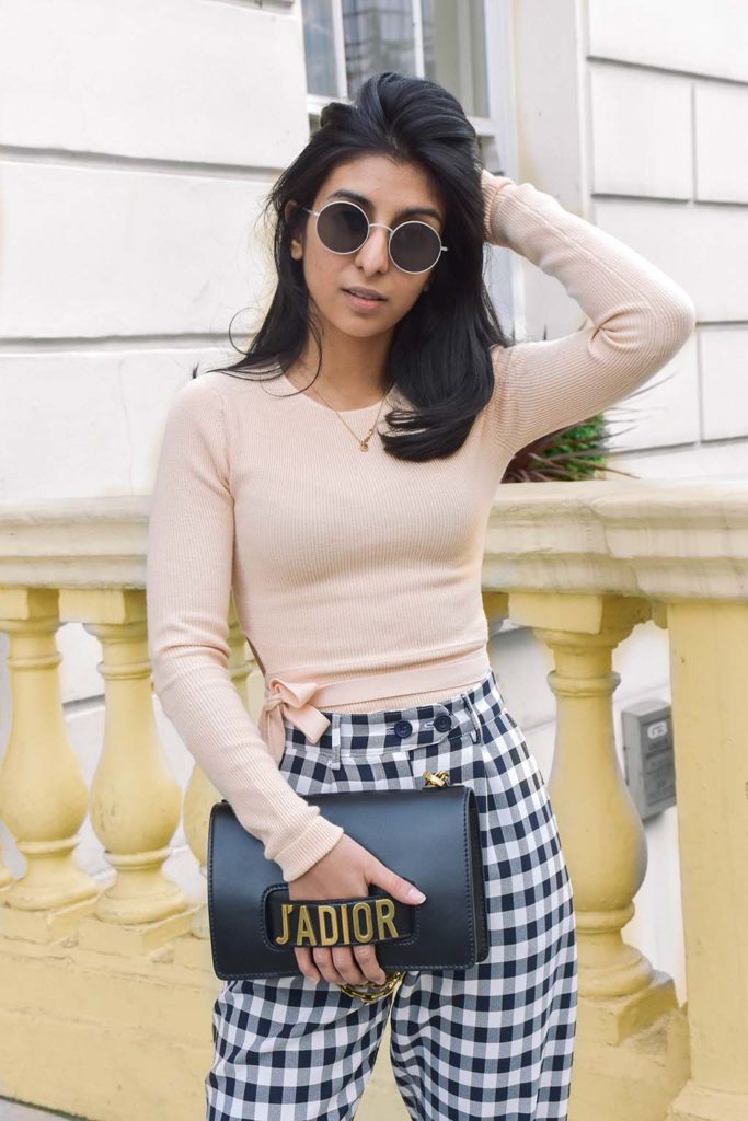 Fashion blogger Shloka Narang of The Silk Sneaker showcases how to wear gingham this season in her three part series on how to style gingham