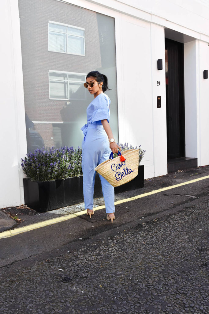 Fashion blogger Shloka Narang showcases how to wear basket bags this spring