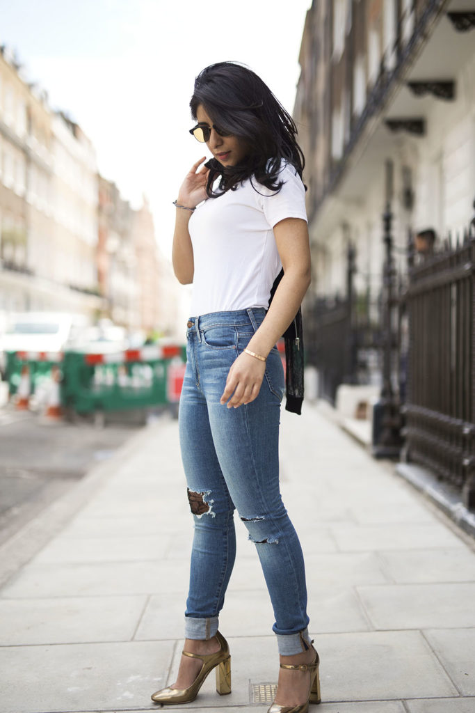 Fashion Blogger Shloka Narang of The Silk Sneaker showcases her favourite denim jeans from Joe's Jeans
