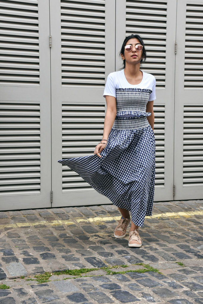 Fashion Blogger Shloka Narang showcases how to wear gingham this summer featuring Zara