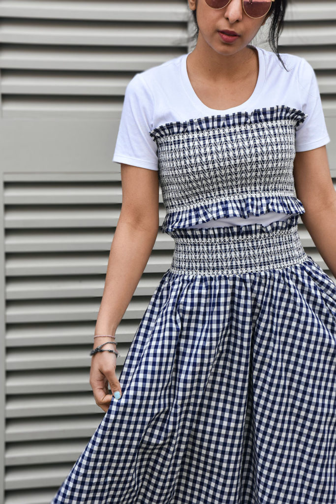 Fashion Blogger Shloka Narang showcases how to wear gingham this summer featuring Zara