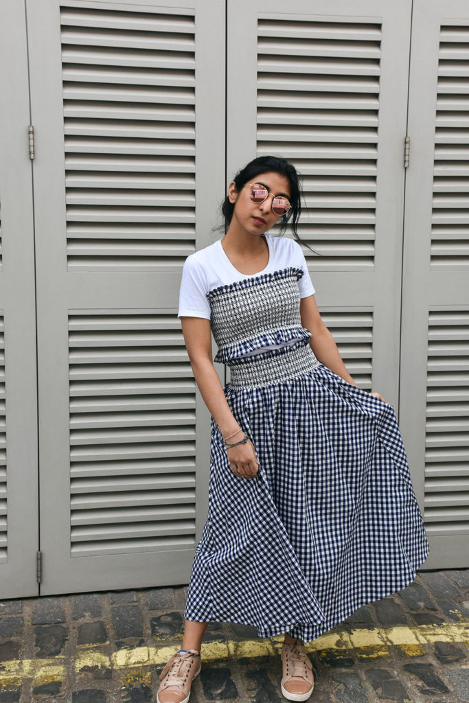 Fashion Blogger Shloka Narang showcases how to wear gingham this summer featuring Zara