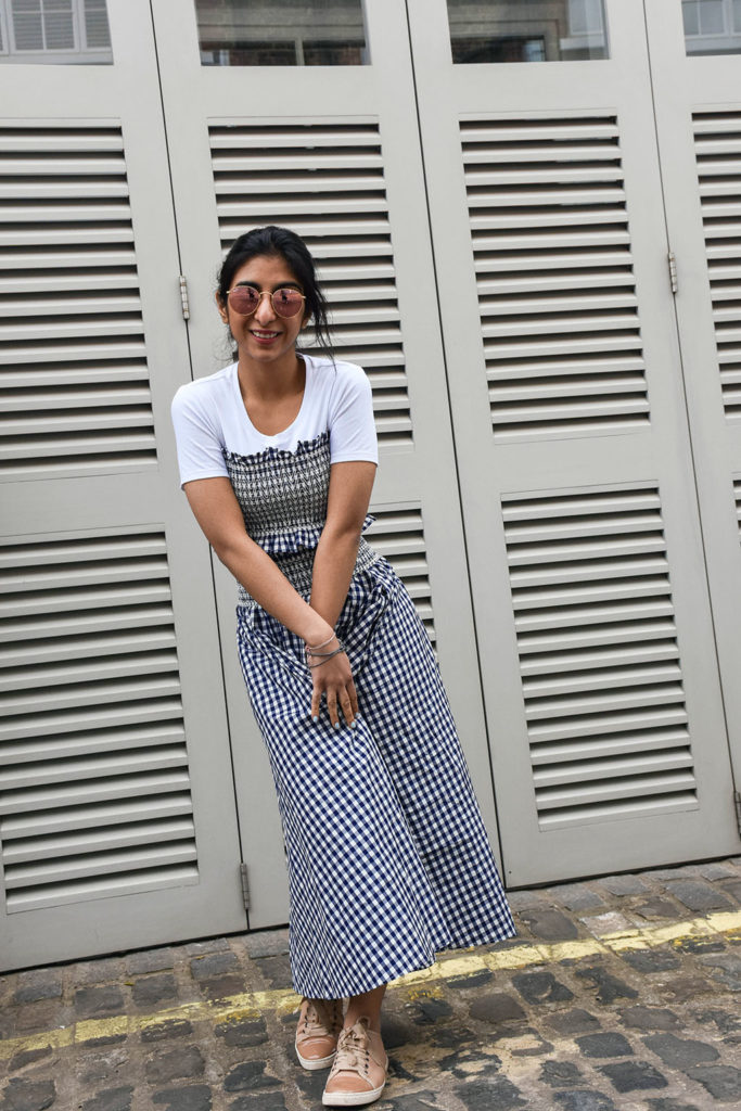 Fashion Blogger Shloka Narang showcases how to wear gingham this summer featuring Zara