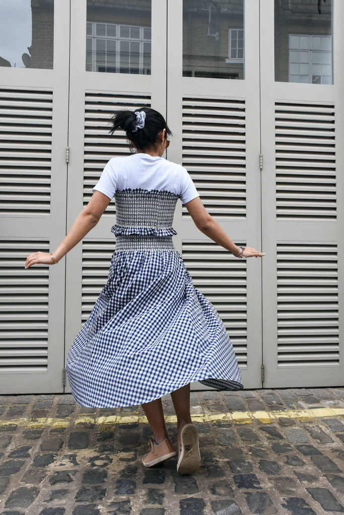 Fashion Blogger Shloka Narang showcases how to wear gingham this summer featuring Zara