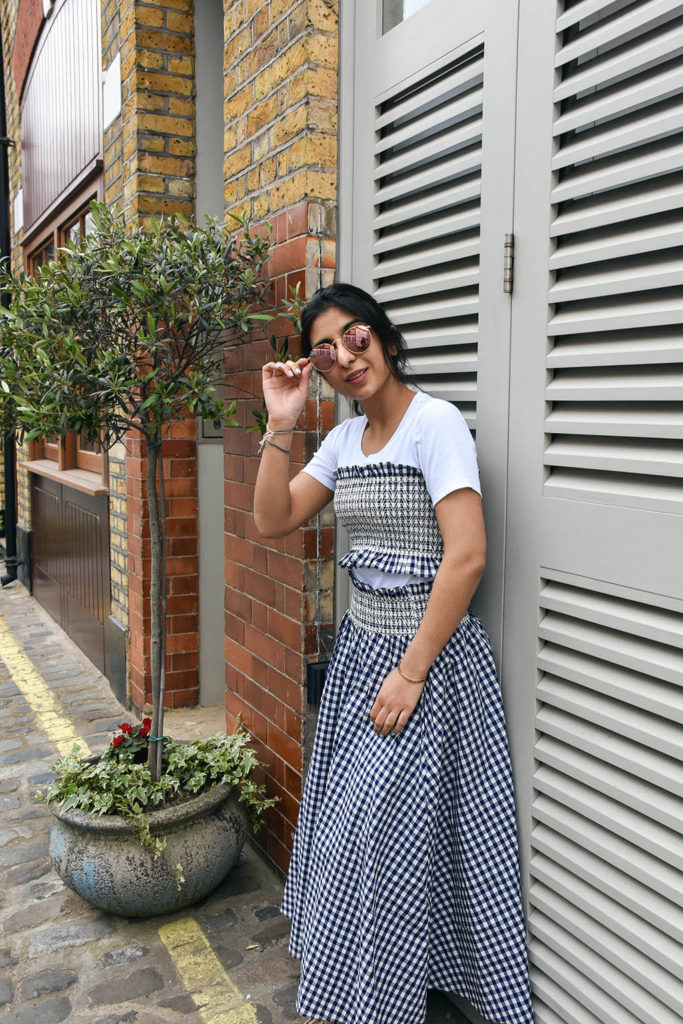 Fashion Blogger Shloka Narang showcases how to wear gingham this summer featuring Zara