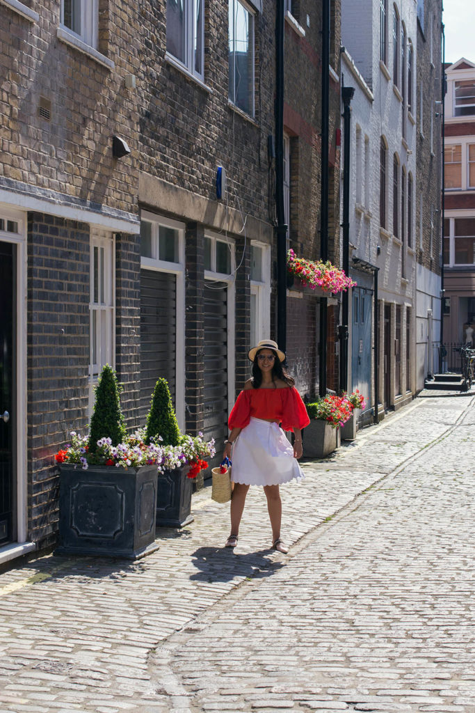 Fashion blogger Shloka Narang of The Silk Sneaker showcases a new summer outfit with a touch of Italy