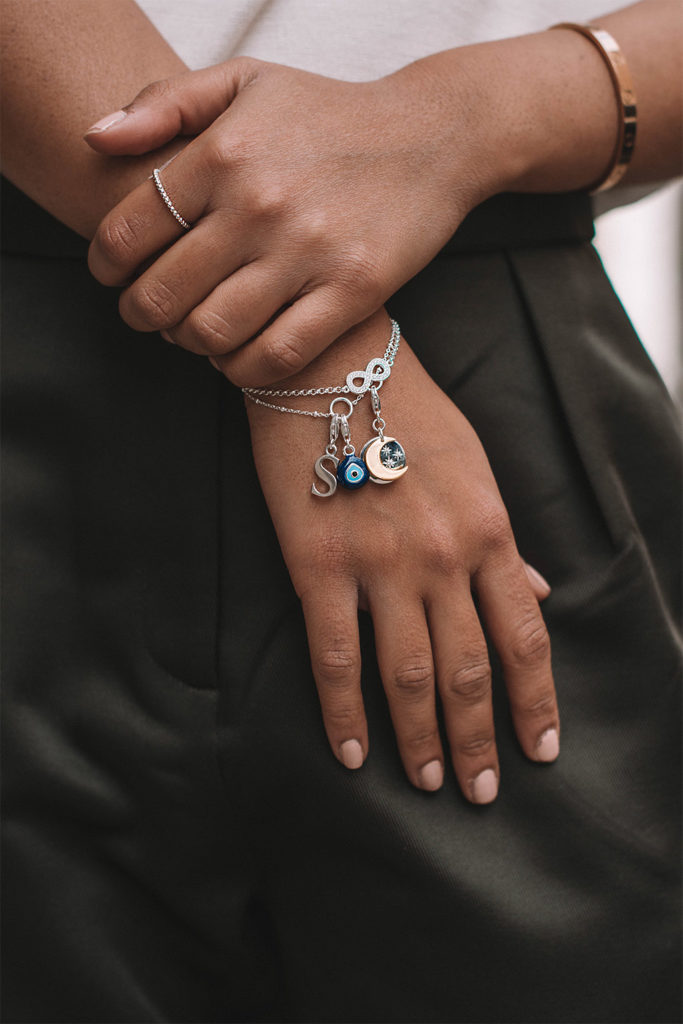 Fashion blogger Shloka Narang of The Silk Sneaker showcases how to personalise jewellery and stack bracelets with Thomas Sabo