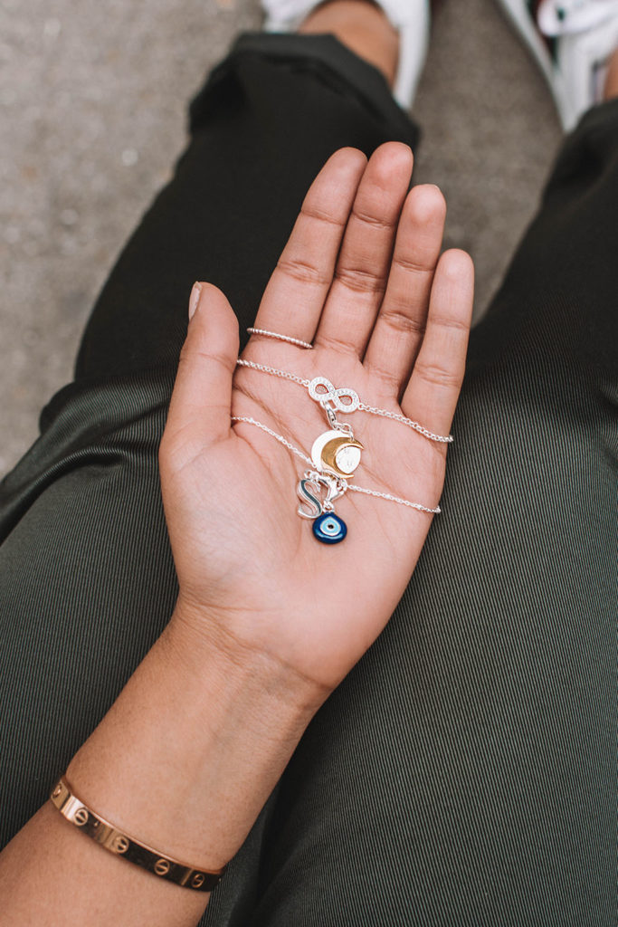 Fashion blogger Shloka Narang of The Silk Sneaker showcases how to personalise jewellery and stack bracelets with Thomas Sabo