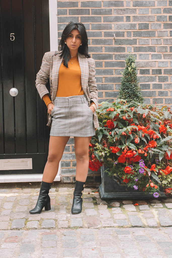 Fashion blogger Shloka Narang of The Silk Sneaker shares her fabulous London Fashion Week looks featuring Maje, Hush and more streetstyle