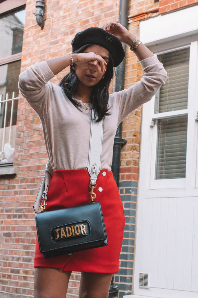 Fashion blogger Shloka Narang of The Silk Sneaker shares her fabulous London Fashion Week looks featuring Maje, Hush and more streetstyle