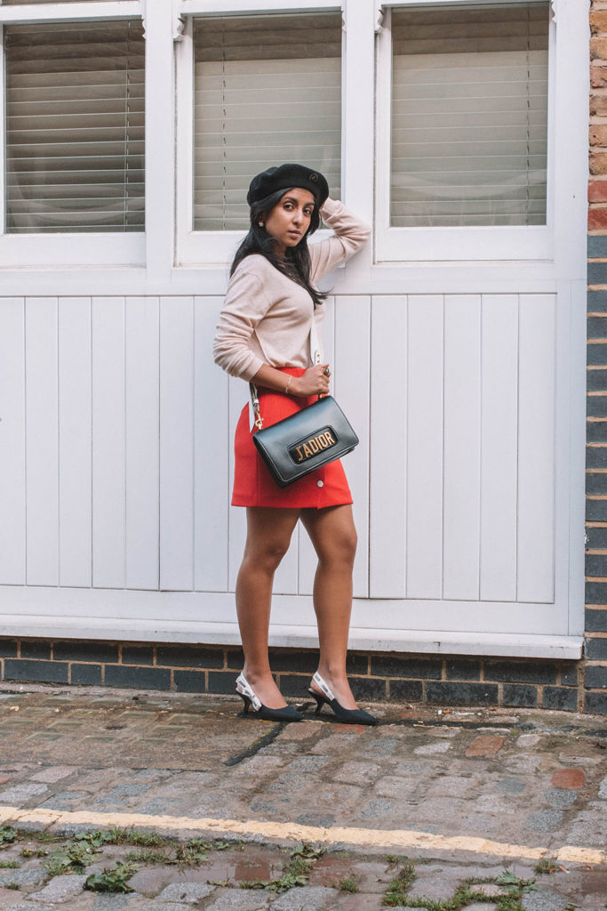 Fashion blogger Shloka Narang of The Silk Sneaker shares her fabulous London Fashion Week looks featuring Maje, Hush and more streetstyle
