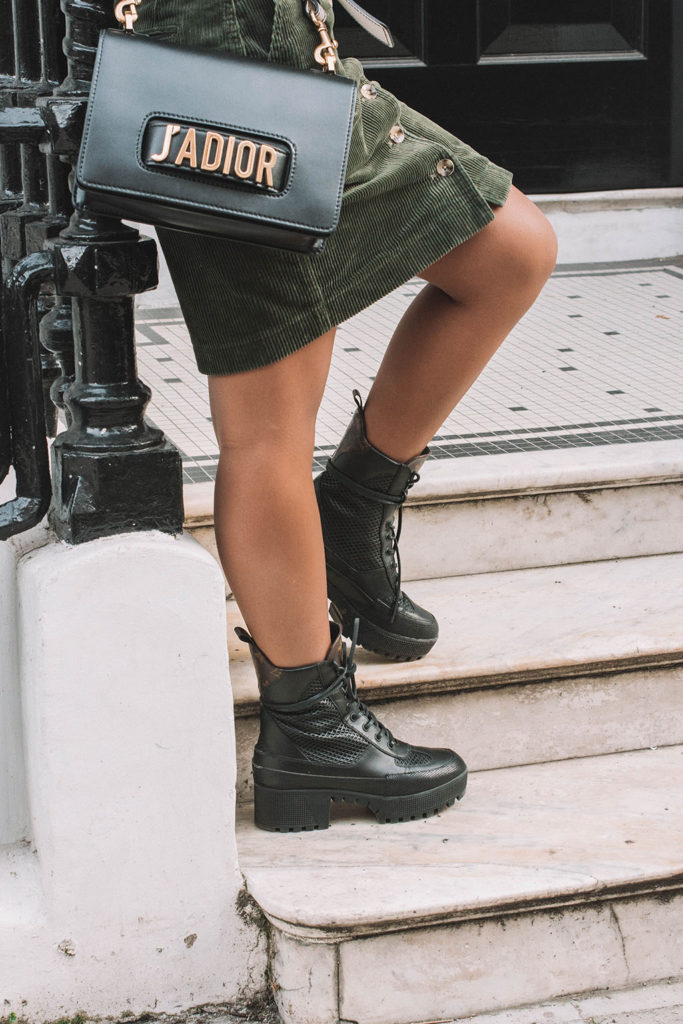 Fashion blogger Shloka Narang of The Silk Sneaker shares her favourite new corduroy skirt outfit featuring Uniqlo and Dior