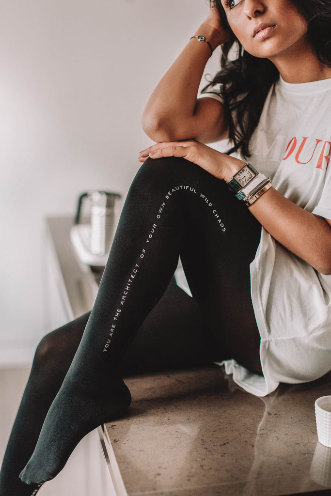 Fashion blogger Shloka Narang of The Silk Sneaker shares the moment she felt most empowered with Wolford tights