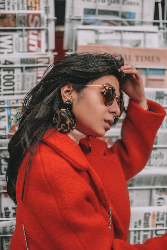 Fashion blogger Shloka Narang of The Silk Sneaker shares how to look stylish and stay warm during winter featuring Topshop, Joe's Jeans and Chloe