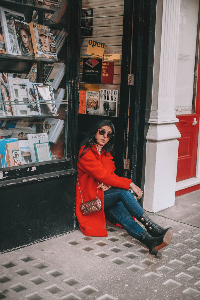 Fashion blogger Shloka Narang of The Silk Sneaker shares how to look stylish and stay warm during winter featuring Topshop, Joe's Jeans and Chloe