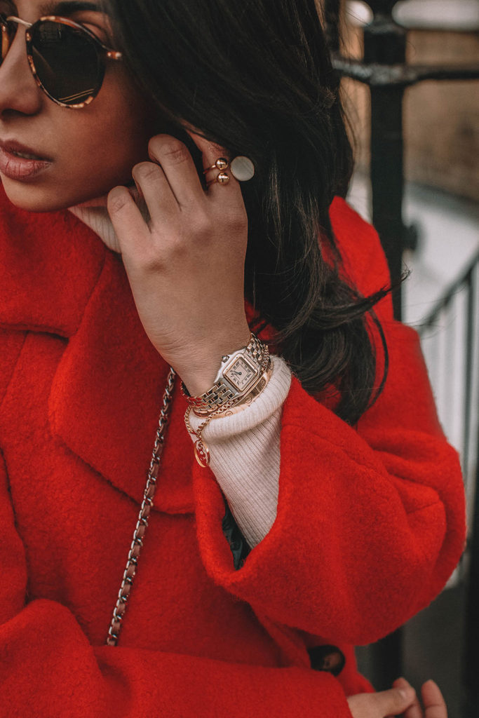Fashion blogger Shloka Narang of The Silk Sneaker shares how to look stylish and stay warm during winter featuring Topshop, Joe's Jeans and Chloe