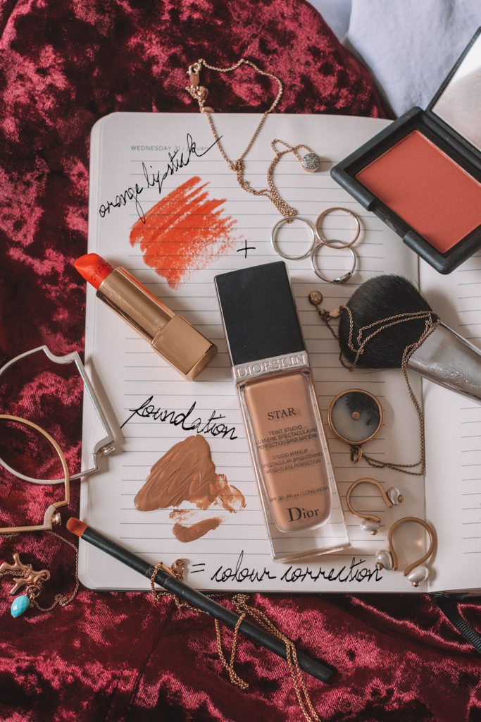 Fashion blogger Shloka Narang of The Silk Sneaker shares her winter makeup hacks with some lipstick tips and tricks featuring Chanel Beauty, Dior Makeup and Charlotte Tilbury and Nars
