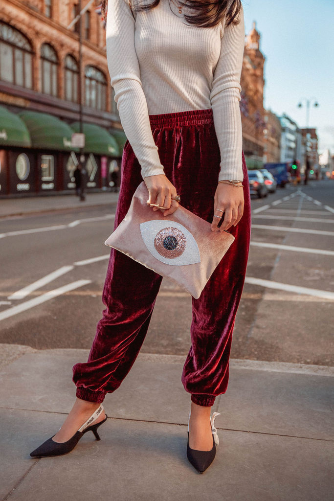 Fashion blogger Shloka Narang of The Silk Sneaker shares her casual valentines day outfit featuring Muska Greece and Dior