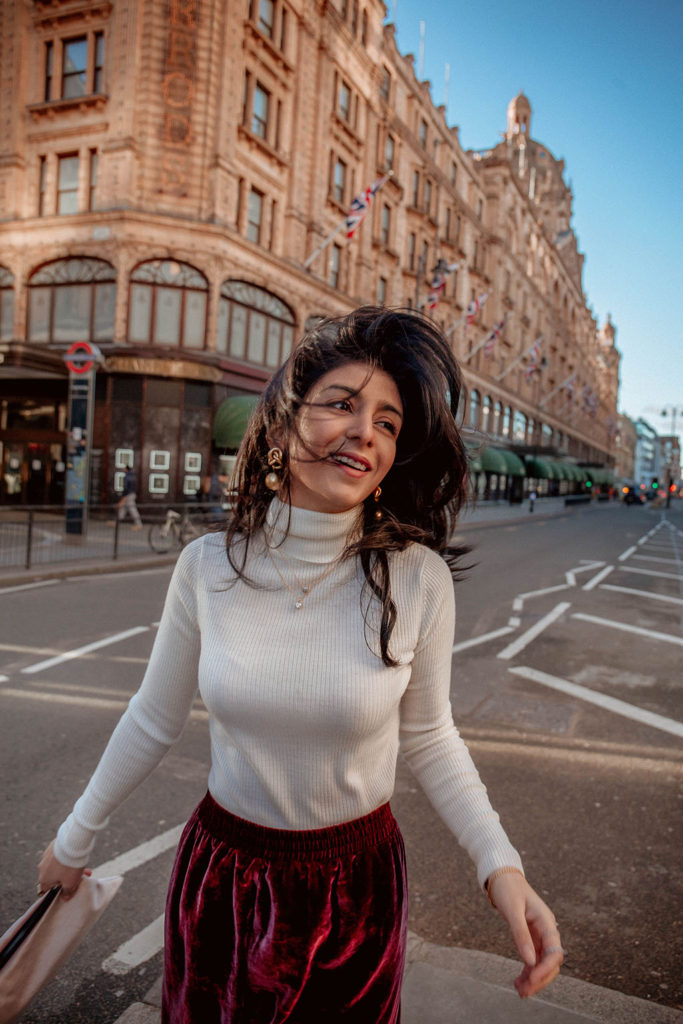 Fashion blogger Shloka Narang of The Silk Sneaker shares her casual valentines day outfit featuring Muska Greece and Dior
