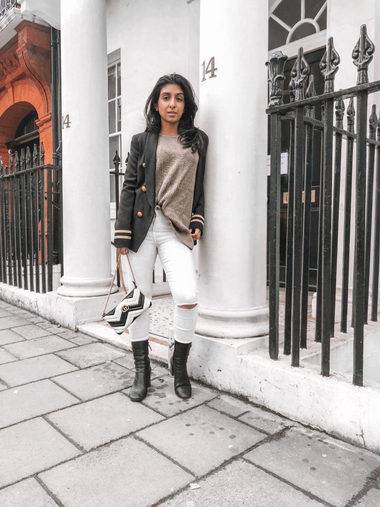 Fashion blogger Shloka Narang of The Silk Sneaker shares her favourite friday favourites including the best spring sweater, a Revolve denim jacket, Chloe Nomade perfume and Gisou Hair mask