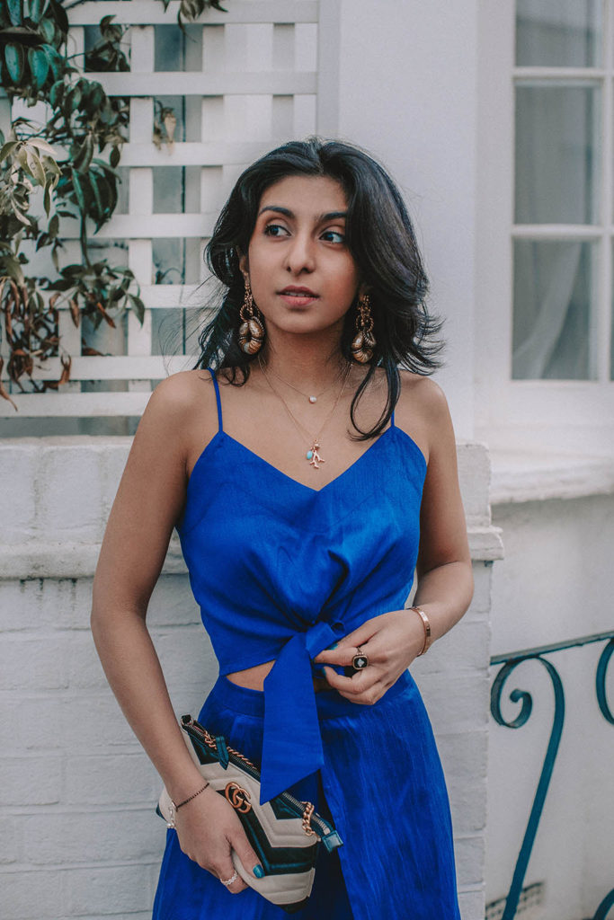 Fashion blogger Shloka Narang of The Silk Sneaker shares her style trick to finding the perfect spring party outfit as she shares what she wore to her birthday featuring Gucci and Aquazzura