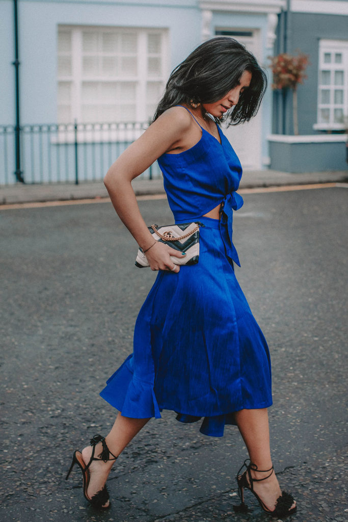 Fashion blogger Shloka Narang of The Silk Sneaker shares her style trick to finding the perfect spring party outfit as she shares what she wore to her birthday featuring Gucci and Aquazzura