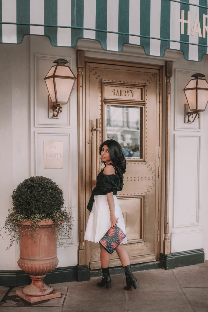 Fashion blogger Shloka Narang of The Silk Sneaker shares her special trick to making every spring outfit perfect with a spring outfit formula featuring Esse Vie, Club Monaco, Chloe and Louis Vuitton