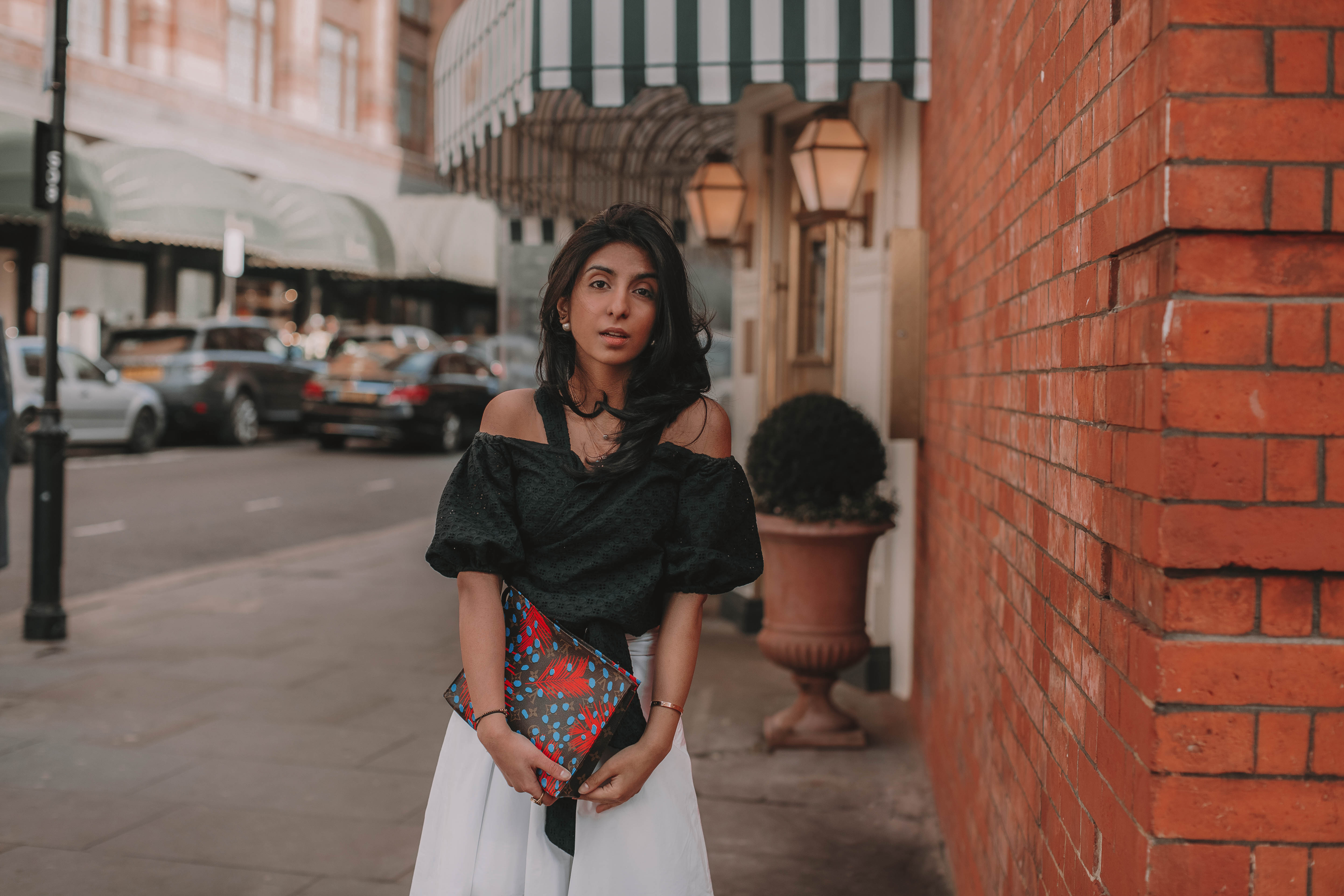 Fashion blogger Shloka Narang of The Silk Sneaker shares her special trick to making every spring outfit perfect with a spring outfit formula featuring Esse Vie, Club Monaco, Chloe and Louis Vuitton