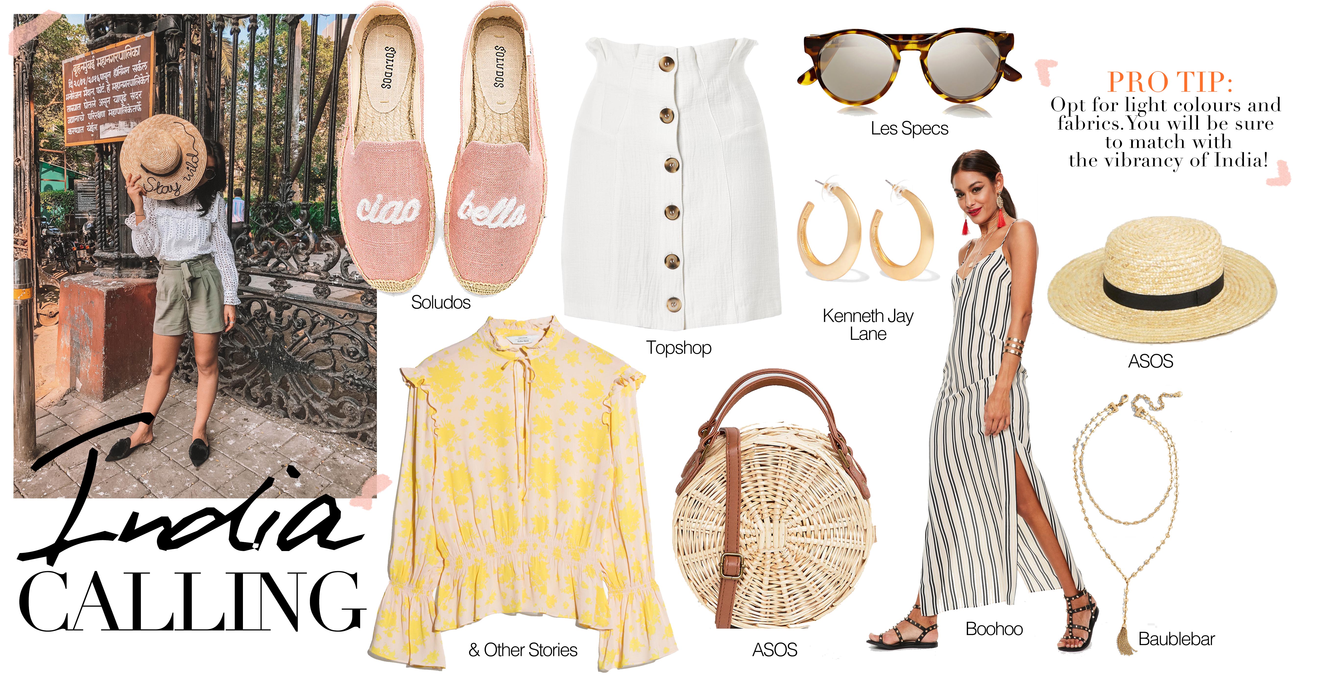 Fashion blogger Shloka Narang of The Silk Sneaker shares what to pack on vacation to India featuring & Other Stories, Topshop and Net A Porter