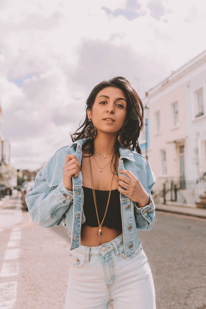Fashion blogger SHloka Narang of The Silk Sneaker shares how to create the perfect double denim outfit for summer outfit inspiration featuring Topshop Denim and Prada