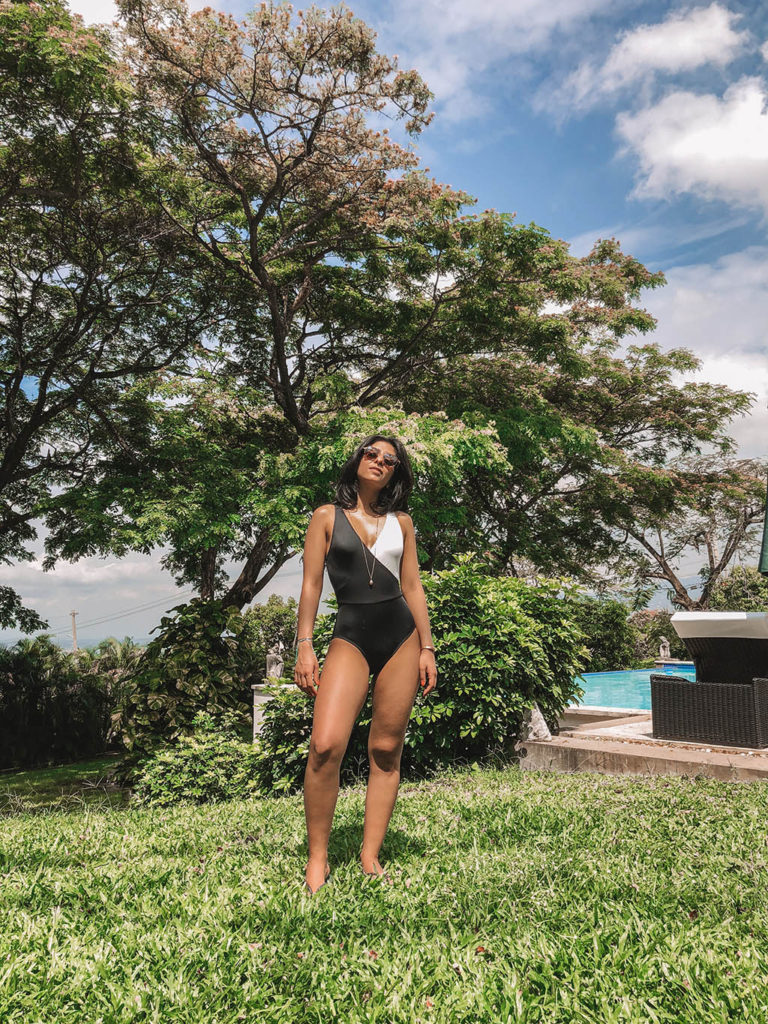Fashion blogger Shloka Narang of The Silk Sneaker shares her picks for the best swimsuits for summer 2018 including high waisted bikinis and stylish one pieces from Zimmermann, Solid and Striped and Topshop