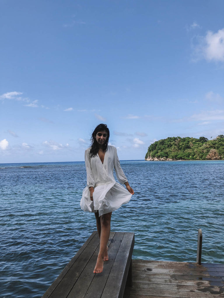 Fashion blogger Shloka Narang of The Silk Sneaker shares cute summer outfits for 2018 from her latest trip to Jamaica featuring Topshop, Next and Sandro