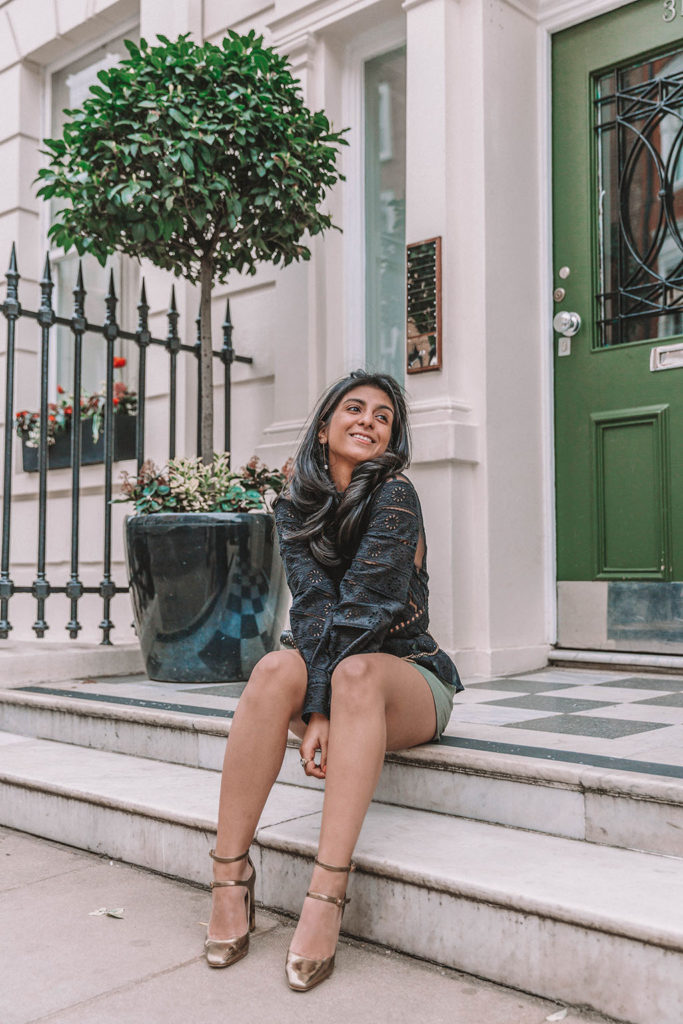 Fashion blogger Shloka Narang of The Silk Sneaker shares how to create the perfect summer outfit for the city while mixing luxe fashion pieces from Sea NYC and high street finds from Miss Selfridge along with Dior and Jimmy Choo accessories