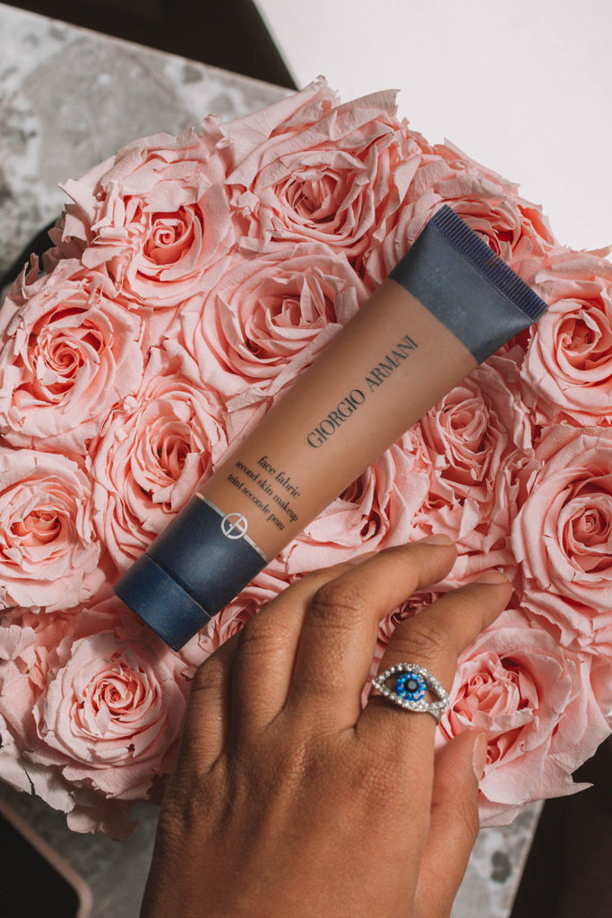 Fashion and Beauty blogger Shloka Narang of The Silk Sneaker shares her best new beauty products specifically summer make up to create the perfect beauty look featuring Giorgio Armani Face Fabric, Hourglass Veil Translucent Powder and Cover Fx Drops